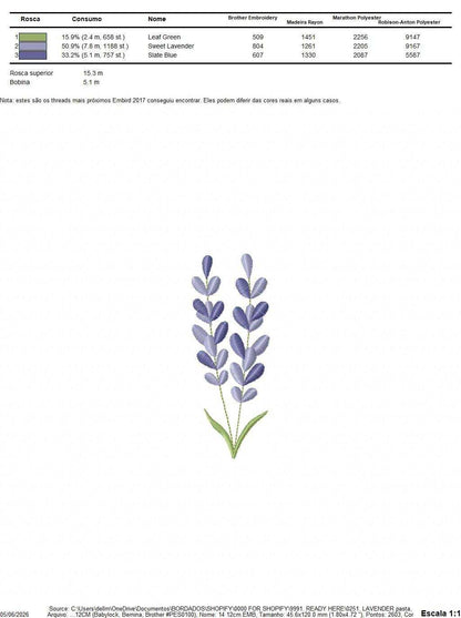 Lavender flowers embroidery design - Flower garden machine embroidery pattern - Floral Kitchen Tea towel - Instant download pes jef dst - Marcia Embroidery