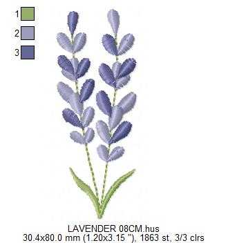Lavender flowers embroidery design - Flower garden machine embroidery pattern - Floral Kitchen Tea towel - Instant download pes jef dst - Marcia Embroidery