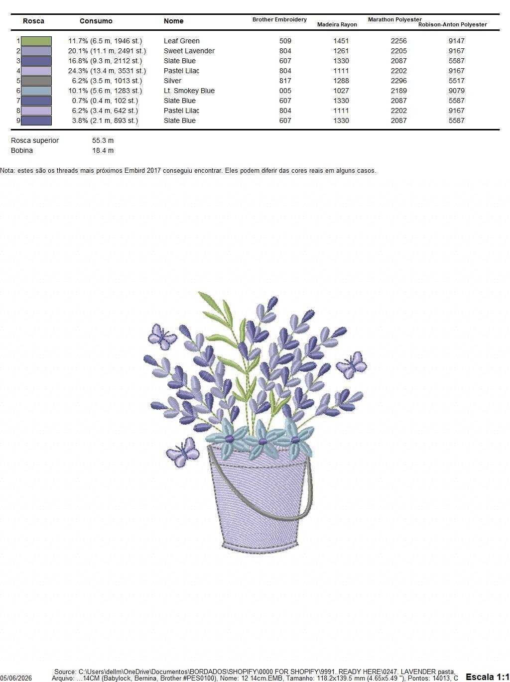Lavender flowers in a tin bucket embroidery design - Flowers with butterflies machine embroidery pattern - Floral Kitchen Tea towel - Instant download pes jef - Marcia Embroidery