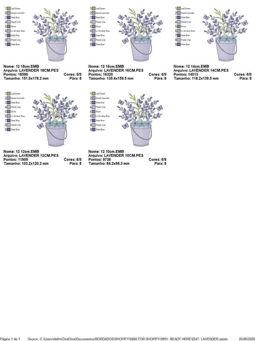 Lavender flowers in a tin bucket embroidery design - Flowers with butterflies machine embroidery pattern - Floral Kitchen Tea towel - Instant download pes jef - Marcia Embroidery