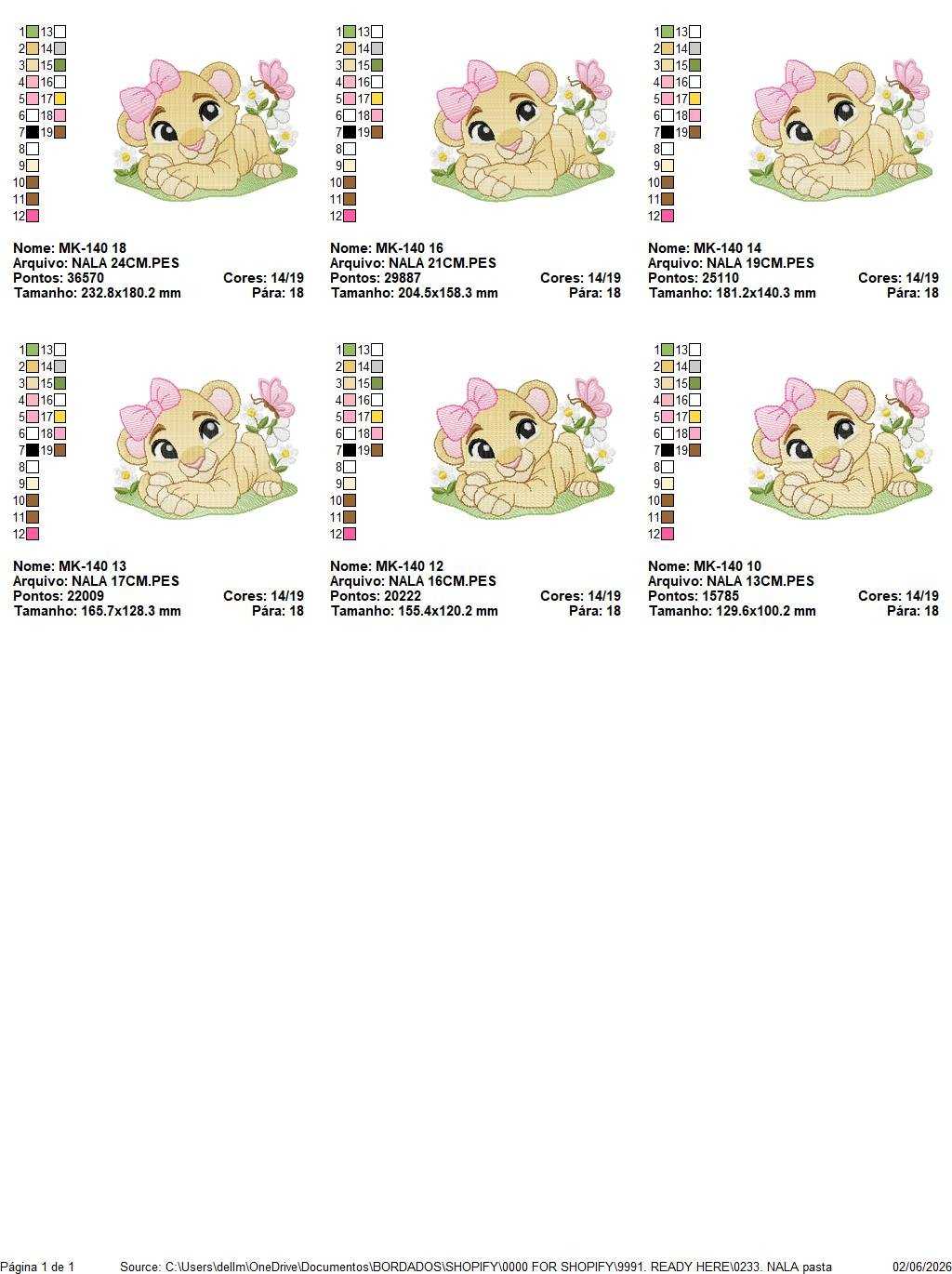 Lion King embroidery design - Lioness Nala with flowers machine embroidery pattern - Baby Boy and girl file - Instant digital download pes jef dst hus vp3 - Marcia Embroidery