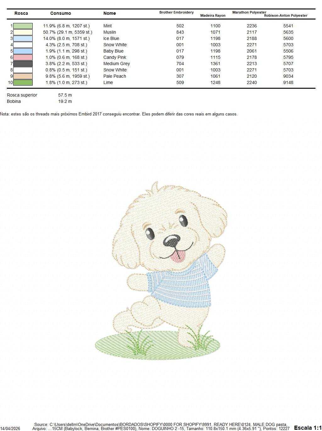 Male Dog embroidery design - Happy Puppy Dog machine embroidery pattern - Baby Boy file - Instant digital download pes jef dst - Marcia Embroidery