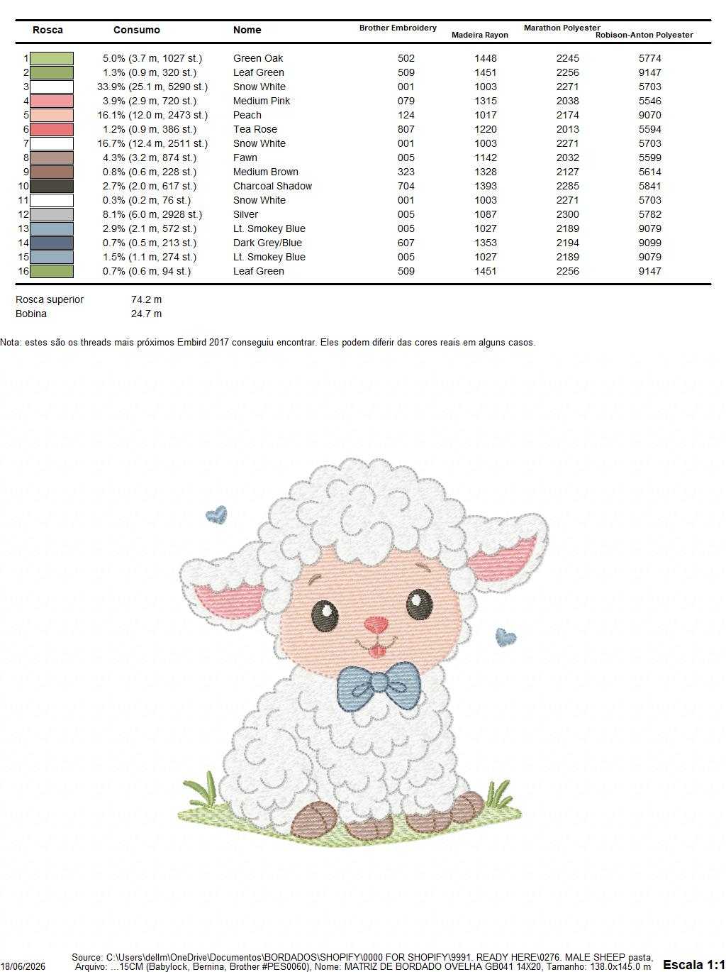Male Sheep embroidery design - Lamb with hearts machine embroidery pattern - Baby Boy Newborn file - Instant download pes jef dst vp3 - Marcia Embroidery