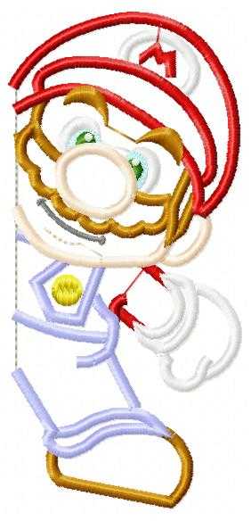 Mario embroidery design - Super Mario Brother Cartoon machine embroidery applique pattern - Baby boy and girl file - Instant digital download - Marcia Embroidery