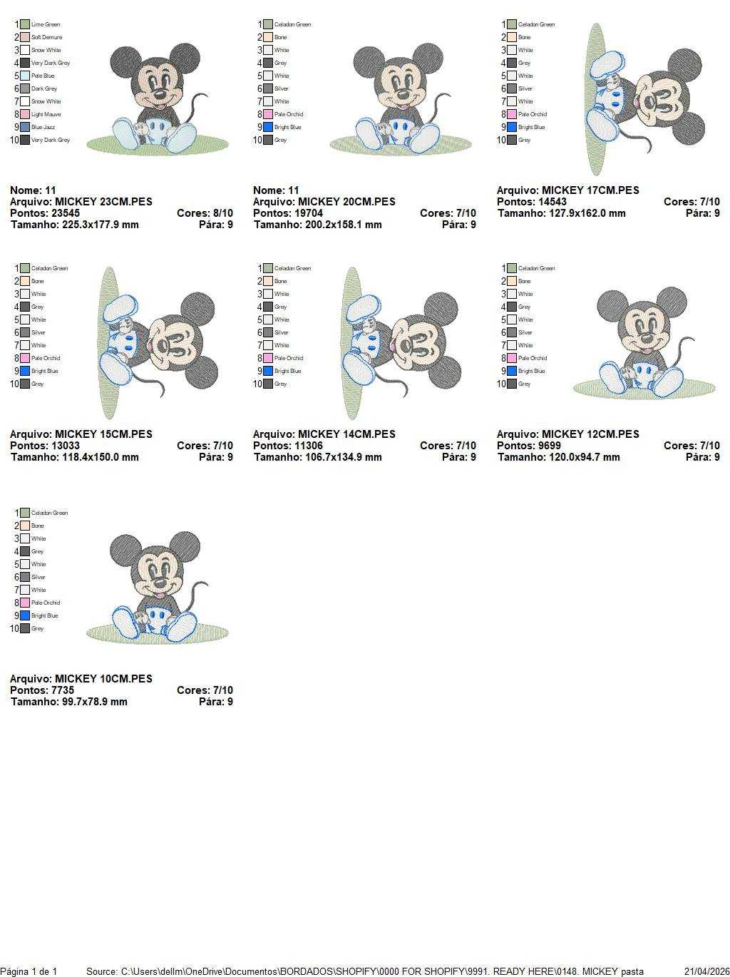 Mickey embroidery design - Mickey Mouse machine embroidery pattern - Baby Boy file - Instant digital download pes - Marcia Embroidery