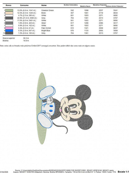 Mickey embroidery design - Mickey Mouse machine embroidery pattern - Baby Boy file - Instant digital download pes - Marcia Embroidery