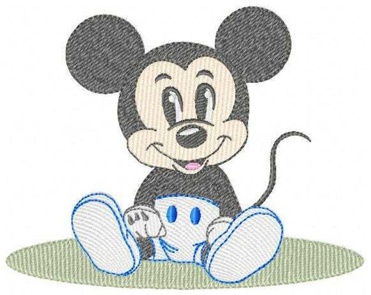 Mickey embroidery design - Mickey Mouse machine embroidery pattern - Baby Boy file - Instant digital download pes - Marcia Embroidery