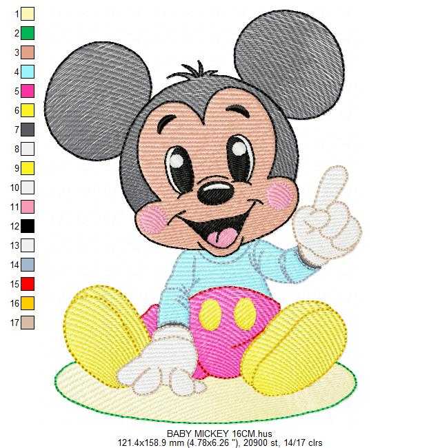 Mickey embroidery design - Mickey Mouse machine embroidery pattern - Baby Boy file - Instant digital download pes jef dst - Marcia Embroidery