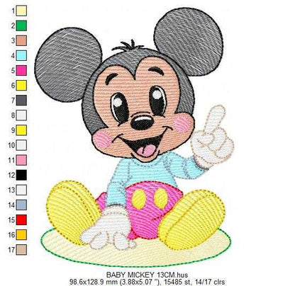 Mickey embroidery design - Mickey Mouse machine embroidery pattern - Baby Boy file - Instant digital download pes jef dst - Marcia Embroidery