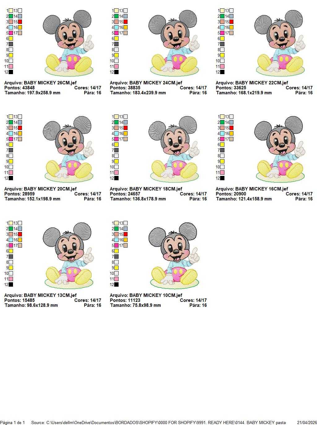 Mickey embroidery design - Mickey Mouse machine embroidery pattern - Baby Boy file - Instant digital download pes jef dst - Marcia Embroidery