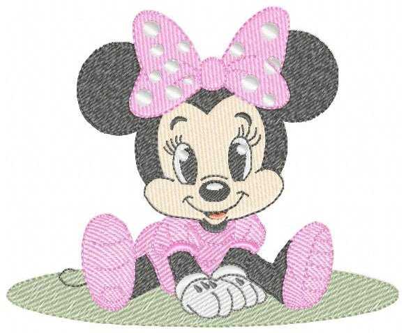 Minnie embroidery design - Minnie Mouse machine embroidery pattern - Baby Girl file - Instant digital download pes jef dst - Marcia Embroidery
