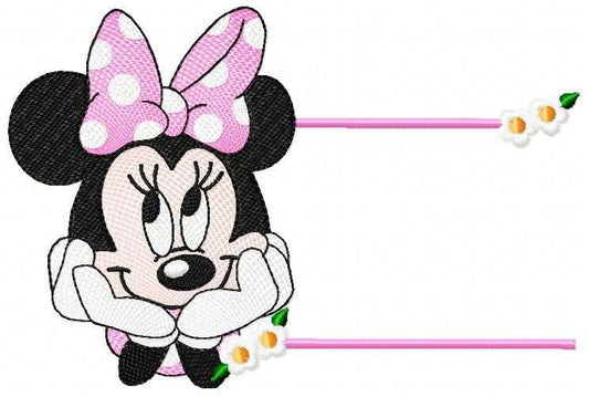 Minnie embroidery design - Minnie Mouse machine embroidery pattern - Baby Girl file - Instant digital download pes jef dst - Marcia Embroidery