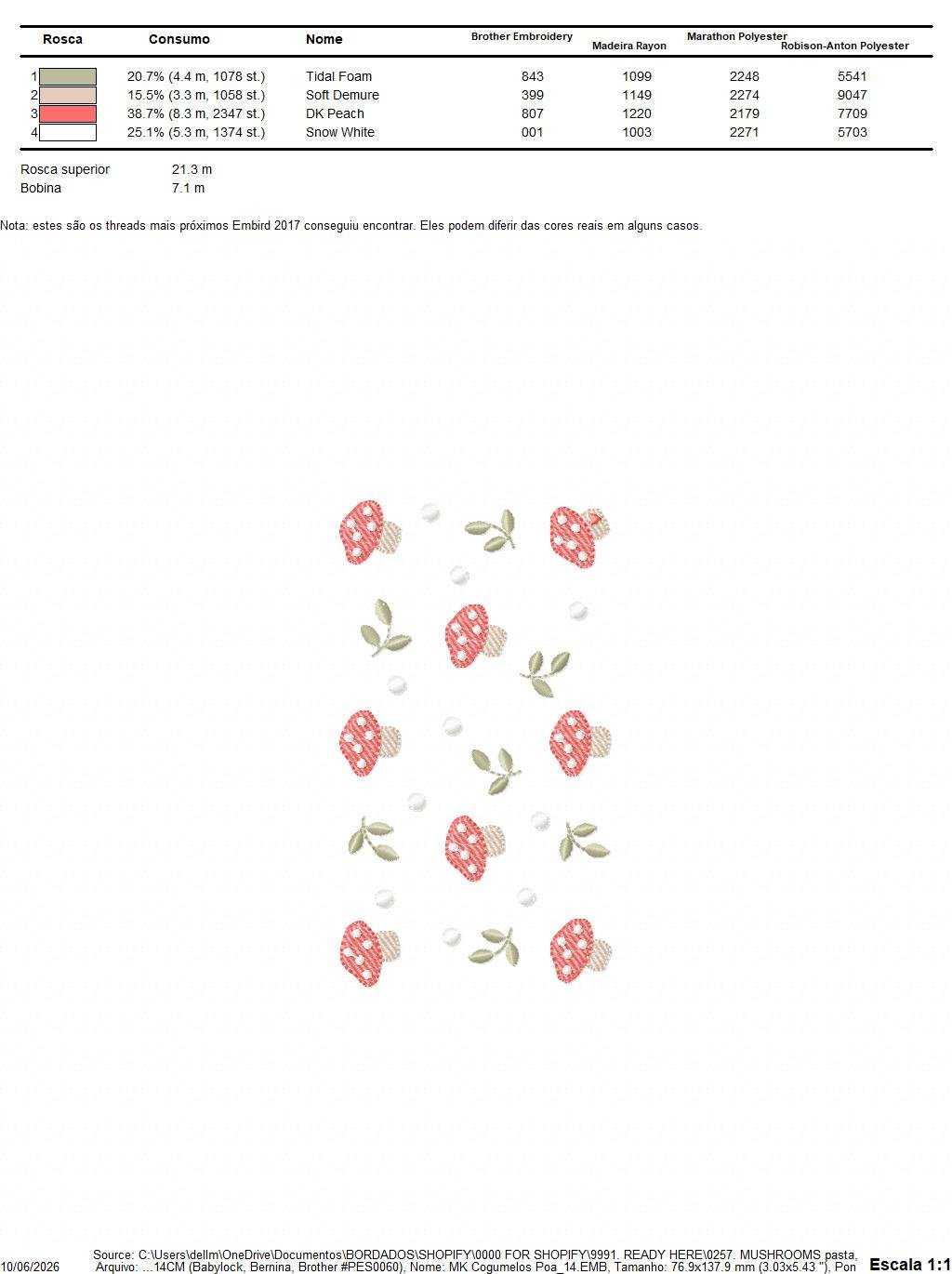 Mushroom with leaves embroidery design - Forest Toad machine embroidery pattern - Kitchen Towel file - Instant digital download pes jef hus dst - Marcia Embroidery