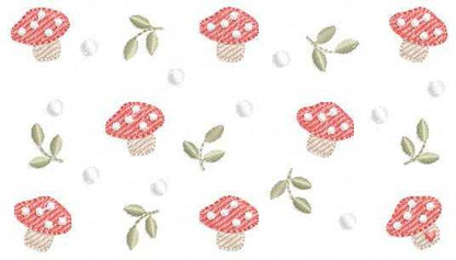 Mushroom with leaves embroidery design - Forest Toad machine embroidery pattern - Kitchen Towel file - Instant digital download pes jef hus dst - Marcia Embroidery