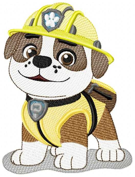 Paw Patrol embroidery designs - Dog Rubble machine embroidery patterns - Baby Girl Boy file - Instant digital download - Zuma Chase Rubble Skye - Marcia Embroidery
