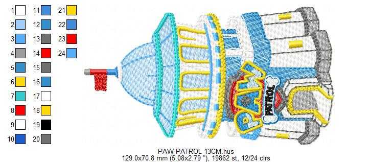 Paw Patrol embroidery designs - Dog Tower machine embroidery patterns - Baby Girl Boy file - Instant digital download - Zuma Chase Rubble Skye Marshall - Marcia Embroidery