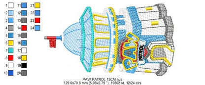 Paw Patrol embroidery designs - Dog Tower machine embroidery patterns - Baby Girl Boy file - Instant digital download - Zuma Chase Rubble Skye Marshall - Marcia Embroidery