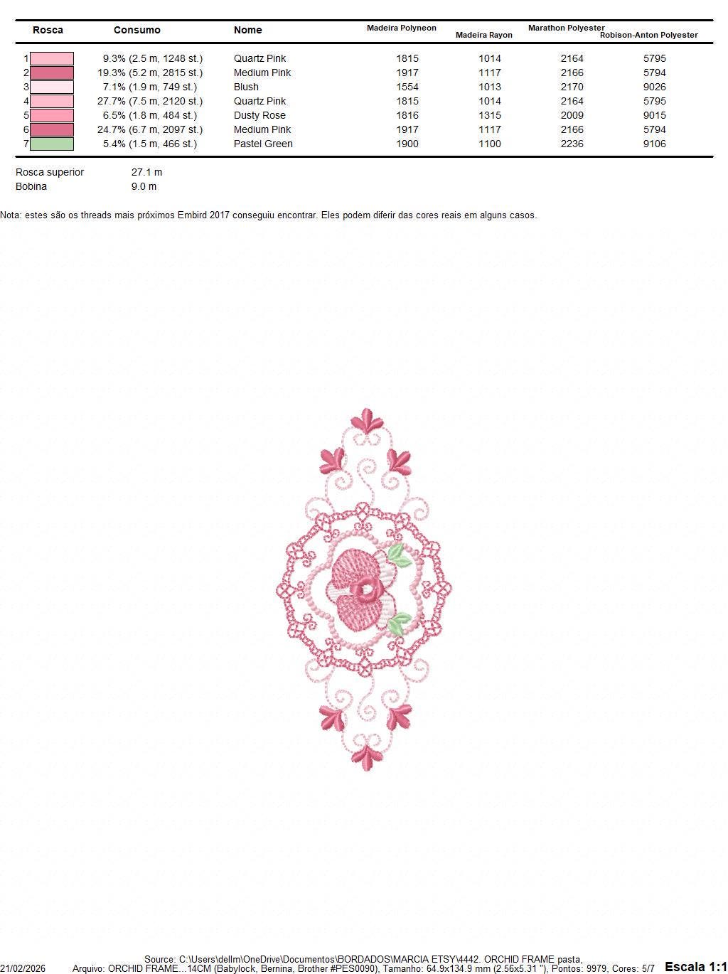 Phalaenopsis moth Orchid Flower embroidery designs - Wreath machine embroidery pattern - Girl Kitchen Tea Towel file - Instant download pes - Marcia Embroidery