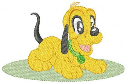 Pluto embroidery design - Mickey Mouse dog machine embroidery pattern - Baby Boy and girl file - Instant digital download pes jef dst hus - Marcia Embroidery