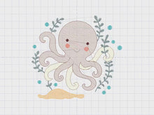 Laden und Abspielen von Videos im Galerie-Viewer, Octopus embroidery design - Sea animal embroidery designs machine embroidery pattern - Ocean animals embroidery - instant digital download
