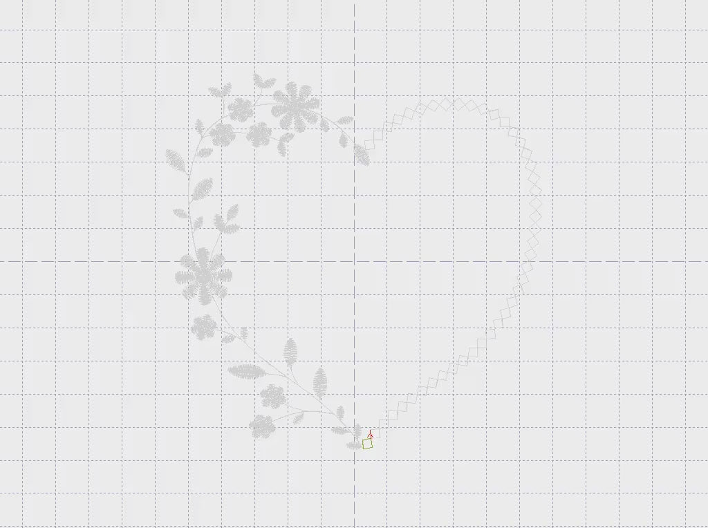 Heart with flowers embroidery designs - Flower embroidery design machine embroidery pattern - Baby girl embroidery - Heart embroidery frame