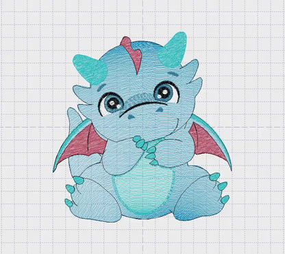 Dragon embroidery designs - Flying Dragon embroidery design machine embroidery pattern - Baby boy embroidery file - instant download pes jef