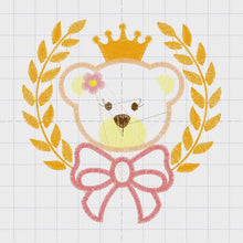 Carica e avvia il video nel visualizzatore di galleria, Teddy Bear embroidery designs - Baby girl embroidery design machine embroidery pattern - Boy embroidery file - Bear applique design Frame
