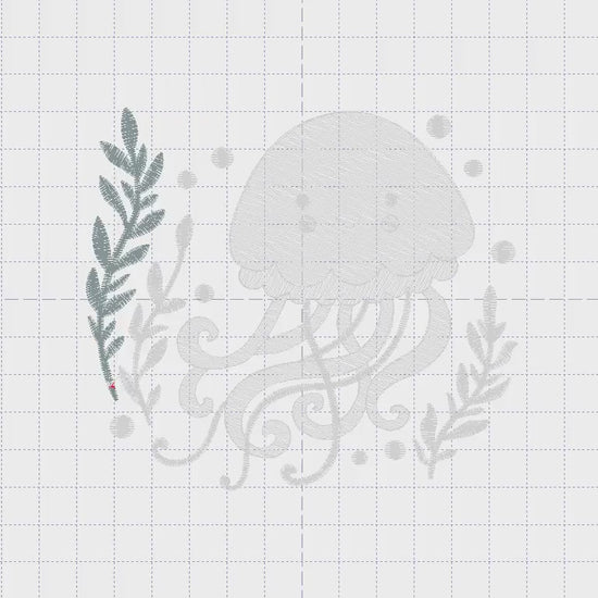 Jellyfish embroidery design - Octopus embroidery designs machine embroidery pattern - Ocean animals embroidery - instant digital download