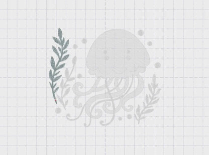 Jellyfish embroidery design - Octopus embroidery designs machine embroidery pattern - Ocean animals embroidery - instant digital download