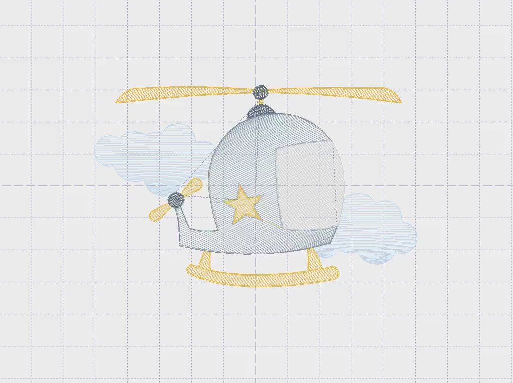 Helicopter embroidery designs - Chopper embroidery design machine embroidery pattern - Helicopter  in the Sky embroidery - instant download
