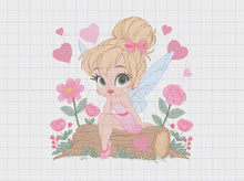 Carica e avvia il video nel visualizzatore di galleria, Fairy embroidery designs - Baby girl embroidery design machine embroidery pattern - Pixie embroidery file - Fairy design Instant Download
