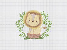 Carica e avvia il video nel visualizzatore di galleria, Lion embroidery designs - Safari embroidery design machine embroidery pattern - Baby boy embroidery file - Lion king embroidery download dst
