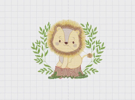 Lion embroidery designs - Safari embroidery design machine embroidery pattern - Baby boy embroidery file - Lion king embroidery download dst