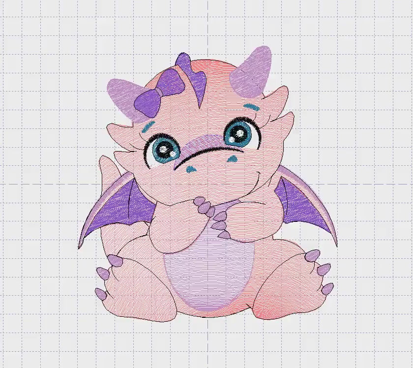 Baby Dragon embroidery designs - Flying Dragon machine embroidery pattern - Baby boy and girl file - Instant digital download pes jef dst