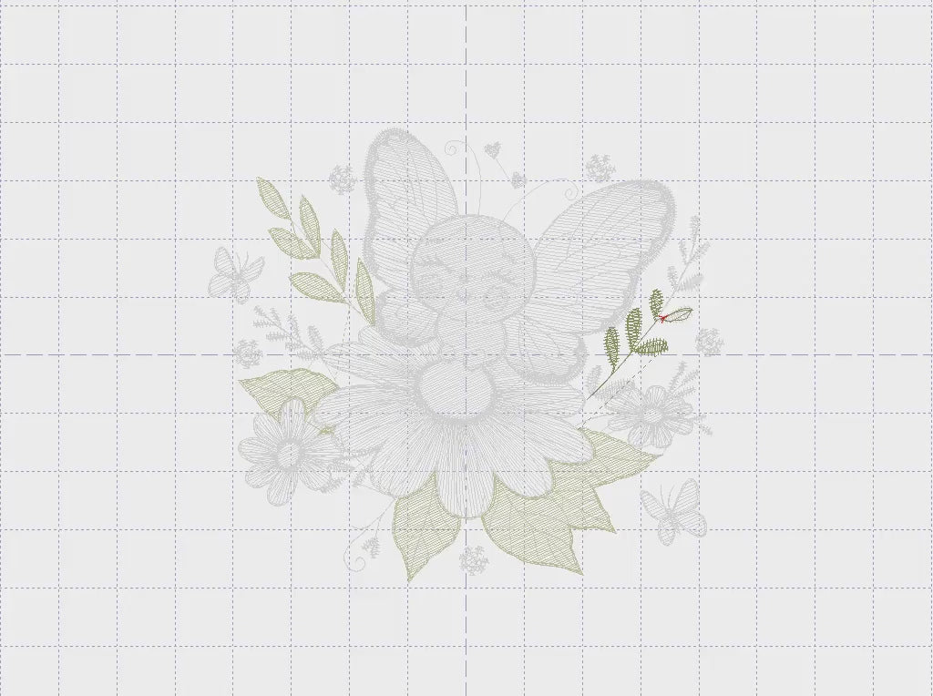 Butterfly embroidery designs - Flowers embroidery design machine embroidery pattern - Kitchen towel embroidery file - instant download pes