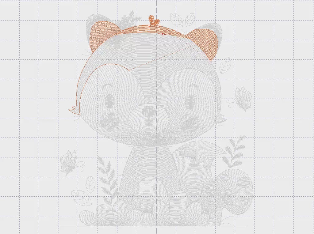 Red Fox embroidery designs - Woodland animal embroidery design machine embroidery pattern - Baby girl embroidery file - instant download PES