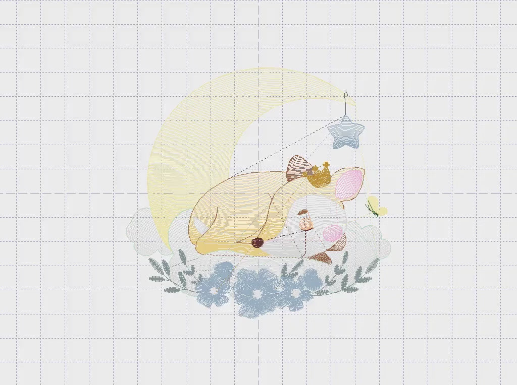 Deer embroidery design - Animal embroidery designs machine embroidery pattern - Florest embroidery file - Baby boy embroidery  Woodland jef