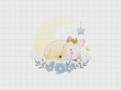 Deer embroidery design - Animal embroidery designs machine embroidery pattern - Florest embroidery file - Baby boy embroidery  Woodland jef