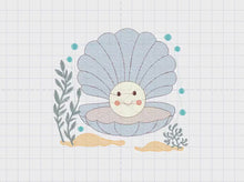 Cargar y reproducir el video en el visor de la galería, Pearl embroidery designs - Deep sea shells embroidery design machine embroidery pattern - Children embroidery file - embroidery download pes
