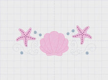 Laden und Abspielen von Videos im Galerie-Viewer, Pearl embroidery designs - Deep sea shells embroidery design machine embroidery pattern - Sea star embroidery file - embroidery download pes
