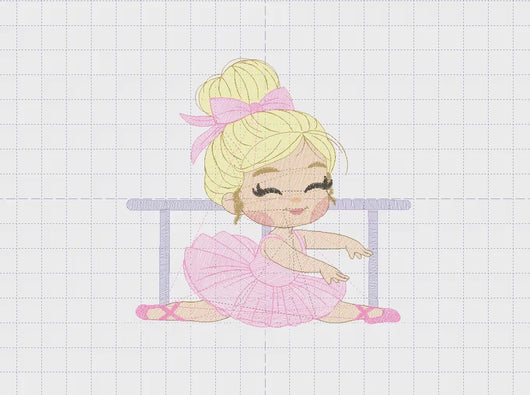 Ballerina embroidery designs - Ballet dancer embroidery design machine embroidery pattern - baby girl embroidery file - instant download hus