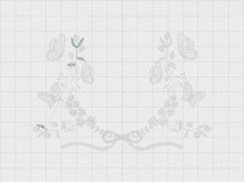 Carica e avvia il video nel visualizzatore di galleria, Flower Frame embroidery designs - Delicate Butterfly embroidery design machine embroidery pattern - Wreath embroidery - instant download pes
