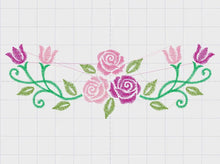 Carica e avvia il video nel visualizzatore di galleria, Roses embroidery designs - Flower embroidery design machine embroidery pattern - Floral embroidery file - instant embroidery download pes
