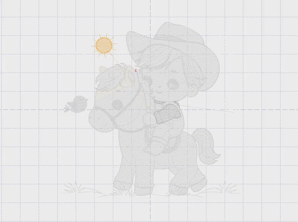 Cowboy embroidery design - Baby boy with horse embroidery designs machine embroidery pattern - Farm ranch embroidery file - instant download