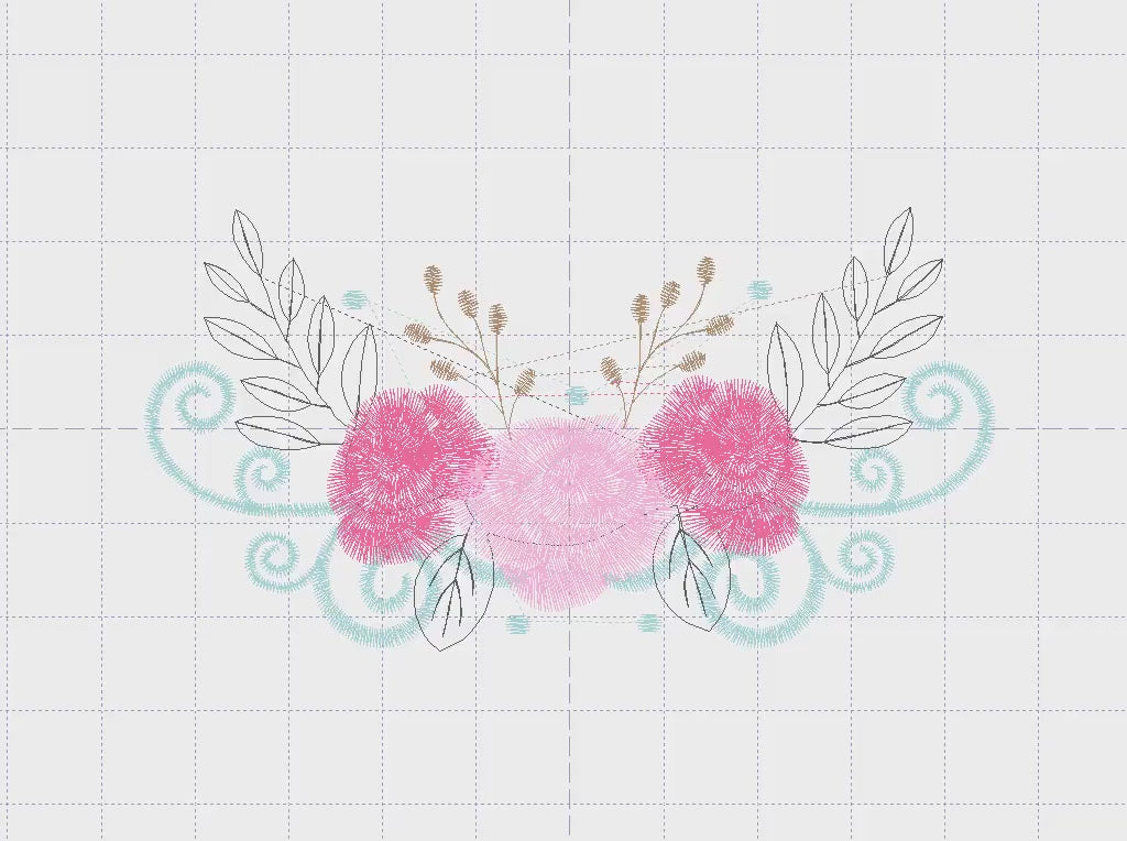 Roses embroidery designs - Towel embroidery design machine embroidery pattern - Rose embroidery file flower applique - instant download pes