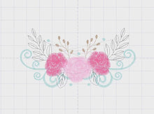 Load and play video in Gallery viewer, Roses embroidery designs - Towel embroidery design machine embroidery pattern - Rose embroidery file flower applique - instant download pes
