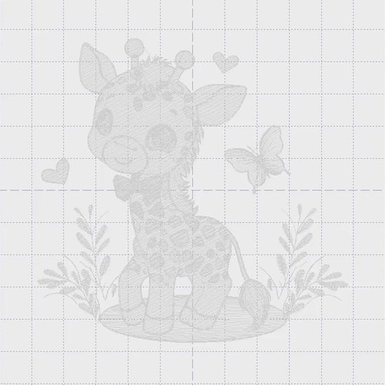 Giraffe embroidery designs - Safari animal embroidery design machine embroidery pattern - Baby boy embroidery file - instant download pes