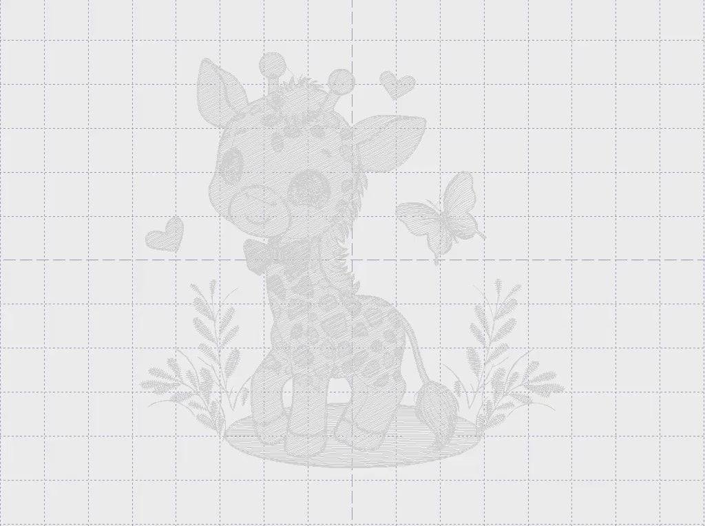 Giraffe embroidery designs - Safari animal embroidery design machine embroidery pattern - Baby boy embroidery file - instant download pes