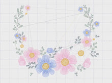 Carica e avvia il video nel visualizzatore di galleria, Monogram Frame embroidery designs - Flower wreath embroidery design machine embroidery pattern - Floral laurel embroidery file - download
