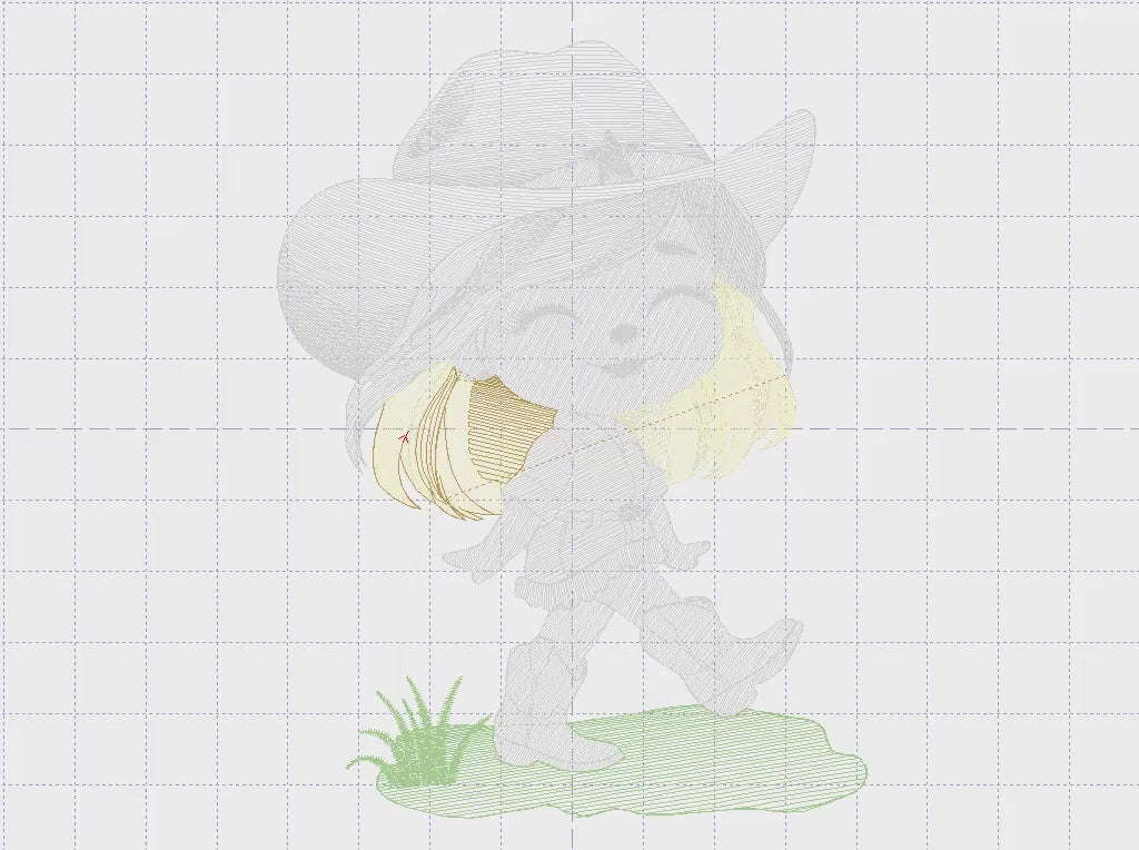 Cowgirl embroidery designs - Cowboy embroidery design machine embroidery pattern - Baby girl embroidery file - Farm cowboy hat wrangler